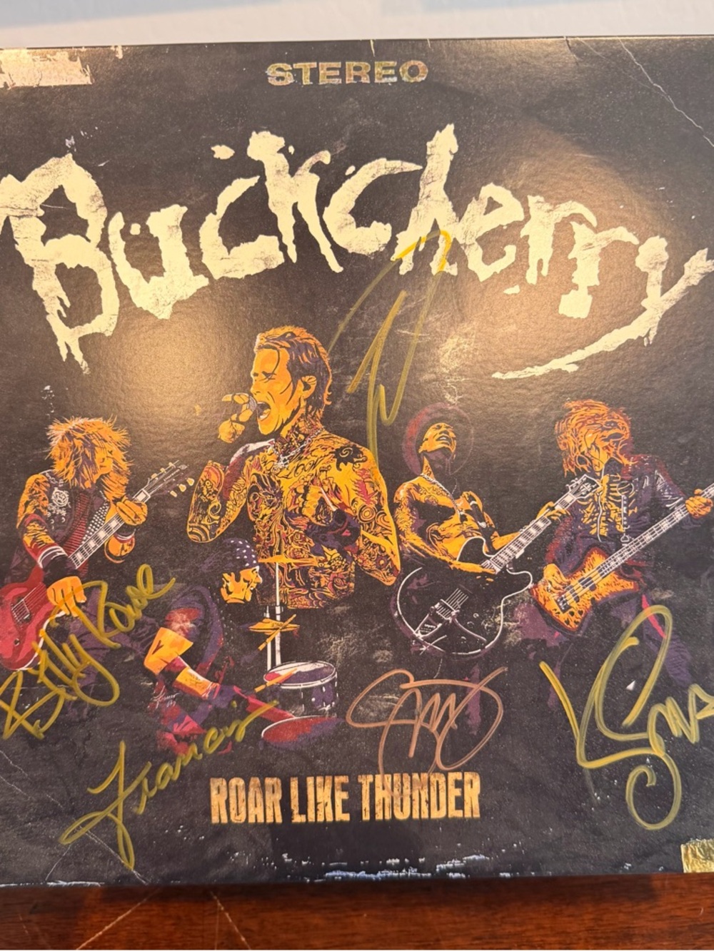 BuckCherry “Roar like Thunder” full band signed Vinyl album